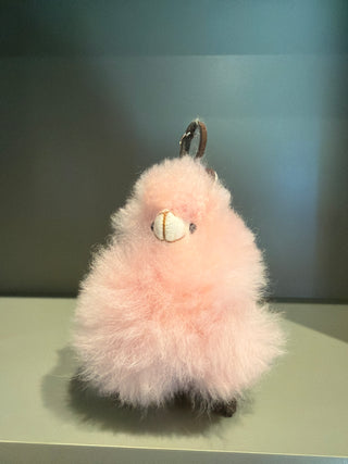 Genuine Alpaca Fur Figurine Keychain
