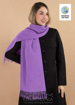 Alpaca Violet Scarf