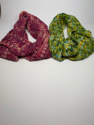 Handwoven Hand Dyed Alpaca Infinity Scarf