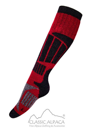 Alpaca Socks Ski & Snowboard Black,Burgundy,Charcoal