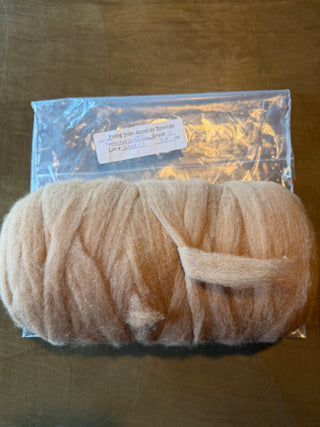 Diamond & Crystal Champagne Alpaca Roving — Dark Fawn — Lot 5494-1