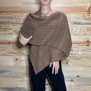 Alpaca Handwoven Wrap Natural Dark Fawn