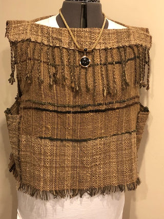 alpaca saori handwoven tunic
