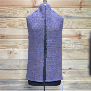 Alpaca Handwoven Deep Purple Diamond Scarf