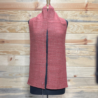 Alpaca Handwoven Turkey Red Diamond Scarf