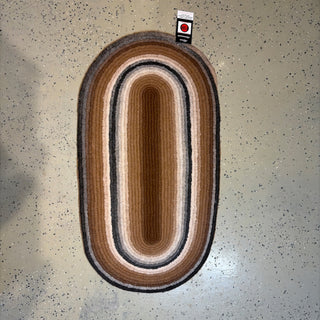 Alpaca Felted Oval Multicolor Rug