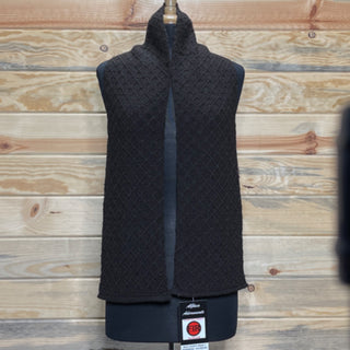 Alpaca Handwoven Black Diamond Scarf