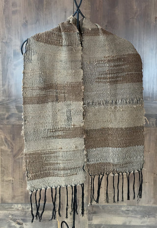 Alpaca Saori Handwoven shawl