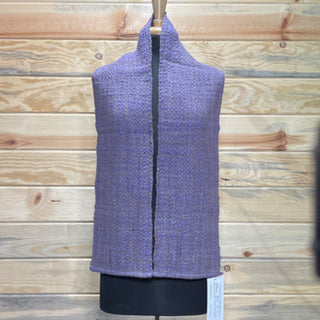 Alpaca Handwoven Deep Purple Tabby Scarf
