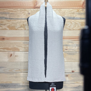 Alpaca Handwoven Ivory Scarf
