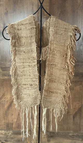 Alpaca Saori handwoven scarf