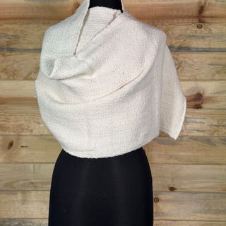 Alpaca Handwoven Wrap Natural Ivory