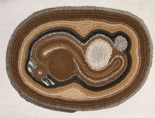 Alpaca Felted Abstract Rug
