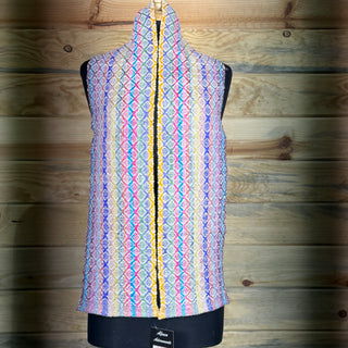Alpaca Handwoven Pastel Striped Scarf