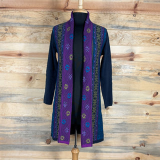 Cardigan Sweater Multicolored and Patterned