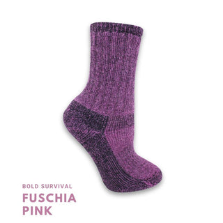 NEAFP SURVIVAL SOCKS BOLD — SM Fuscia Pink