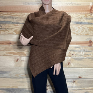 Alpaca Handwoven Wrap Natural Fawn/Brown