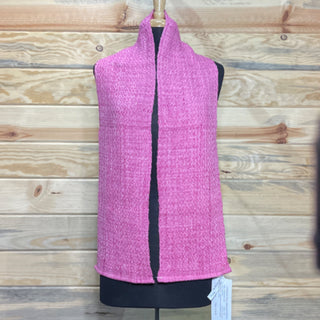 Alpaca Handwoven Raspberry Scarf