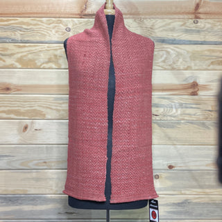 Alpaca Handwoven Turkey Red Zigzag Scarf